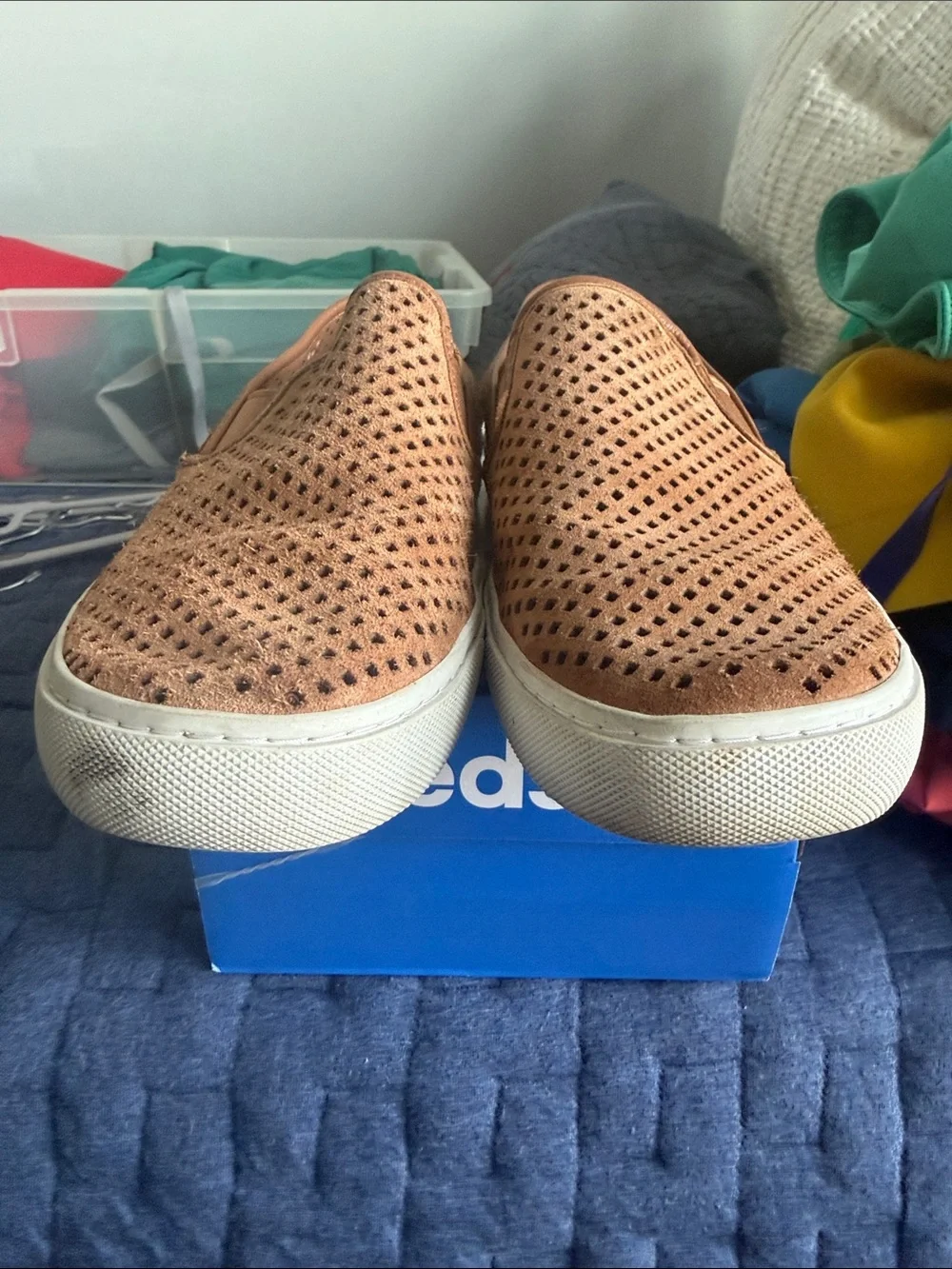 Tory Burch perforated leather